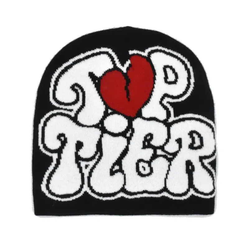 Knitting Cap Beanie Bonnet Y2k Beanies Fashion Print Men Women's Cap Warm Winter Hats Fashion Wool Cold Caps Unisex Accessories