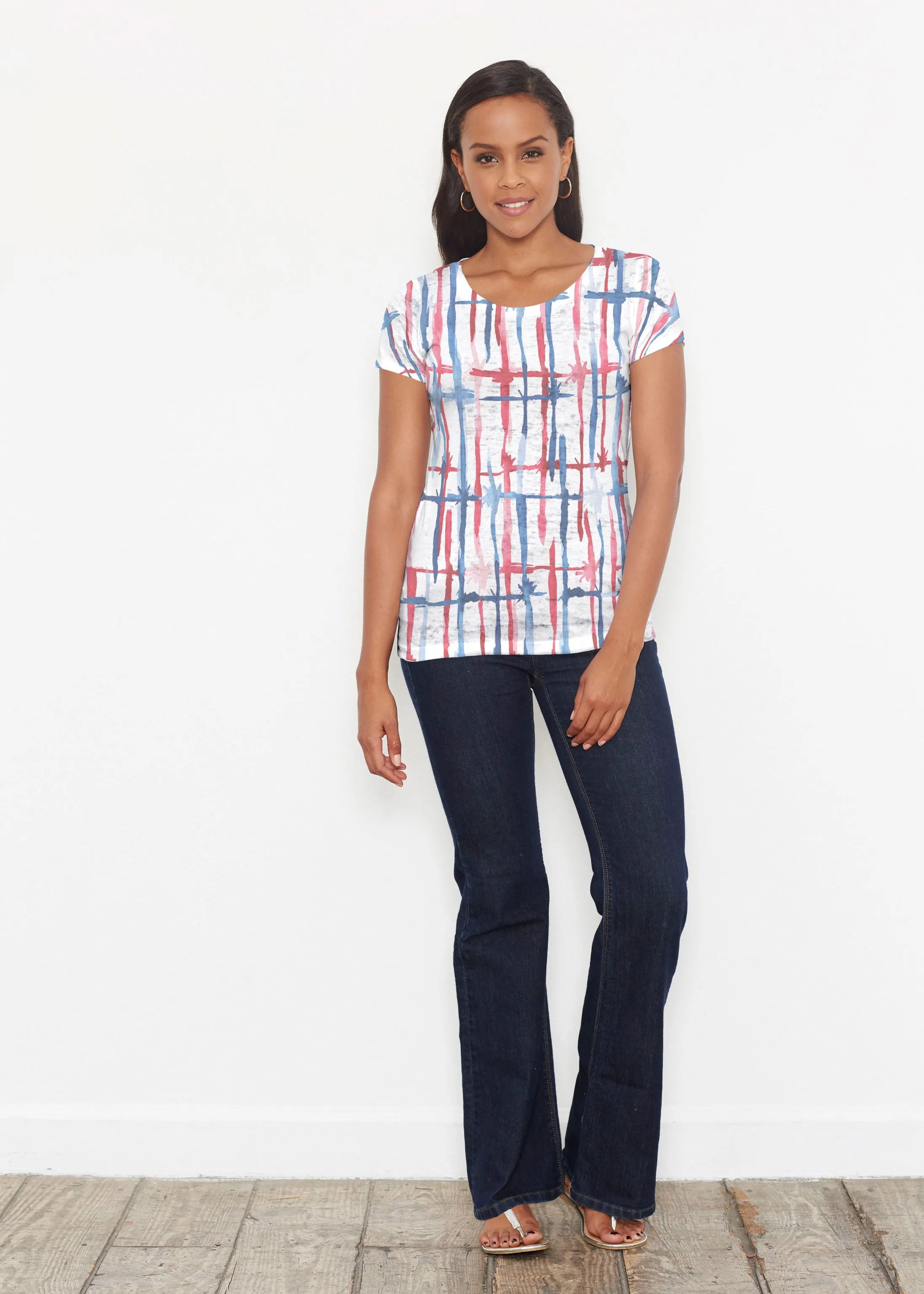Knotted Fourth (8004) ~ Short Sleeve Scoop Shirt