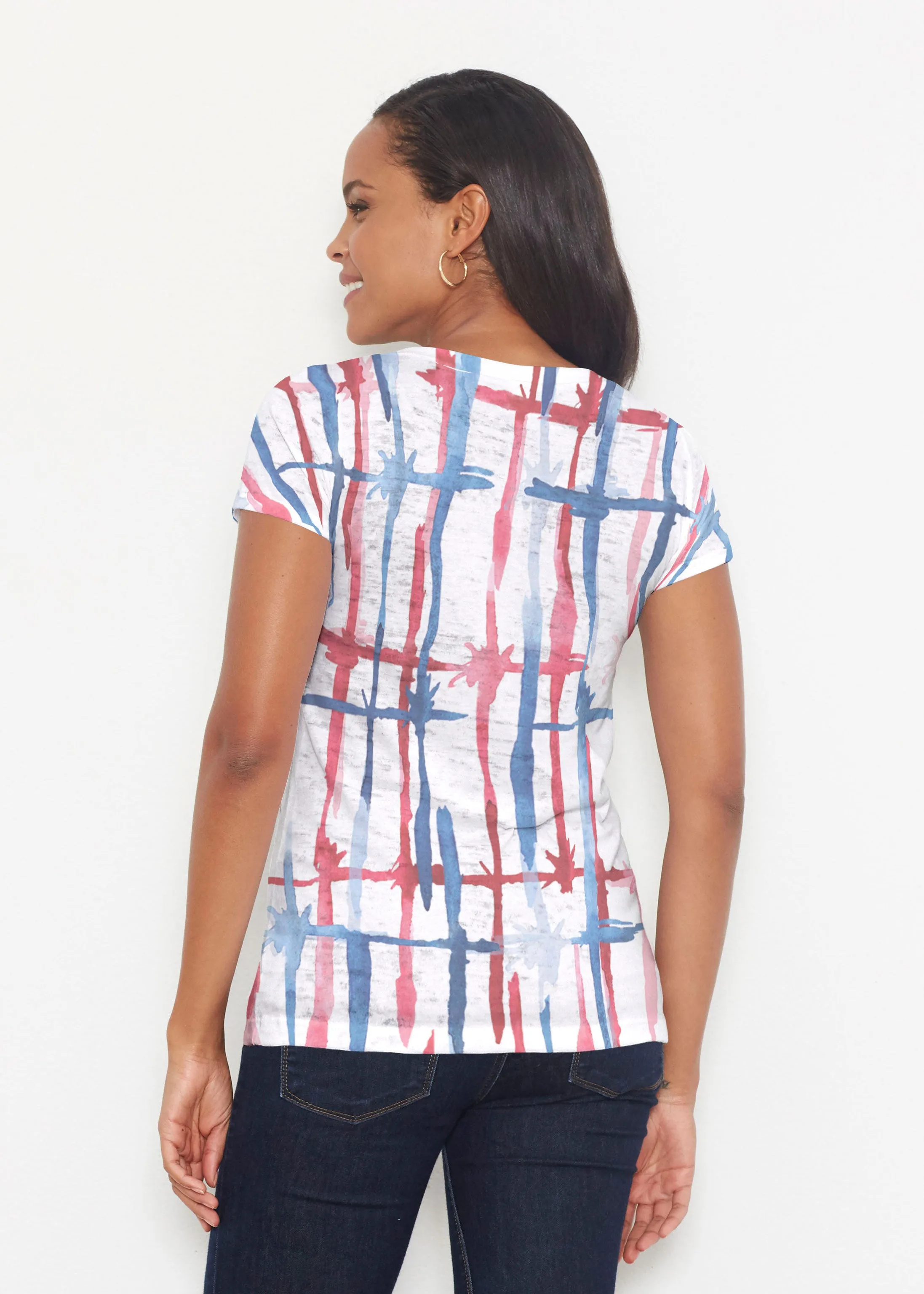 Knotted Fourth (8004) ~ Short Sleeve Scoop Shirt