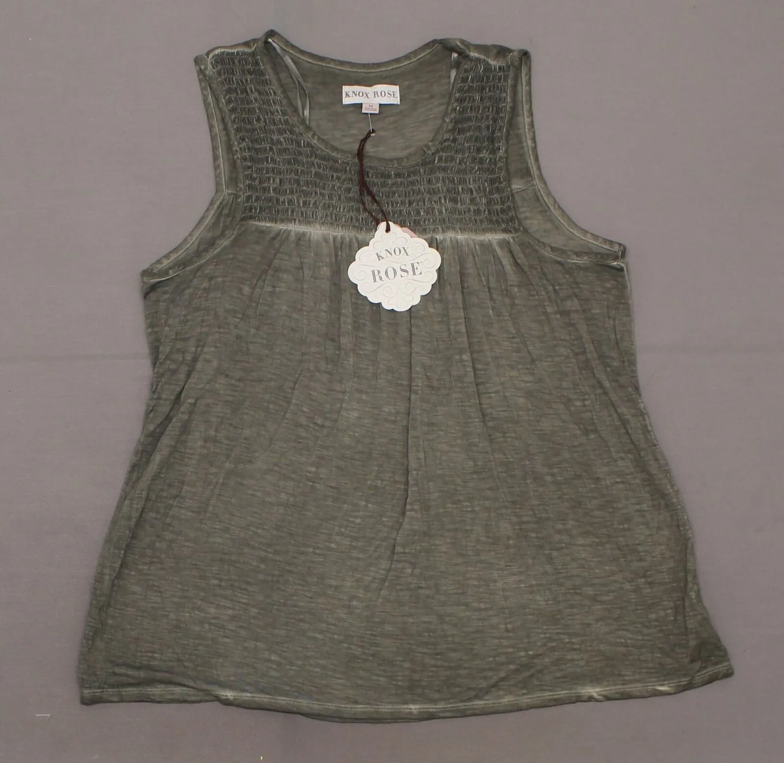 Knox Rose Women's Sleeveless Scoop Neck Tank Top