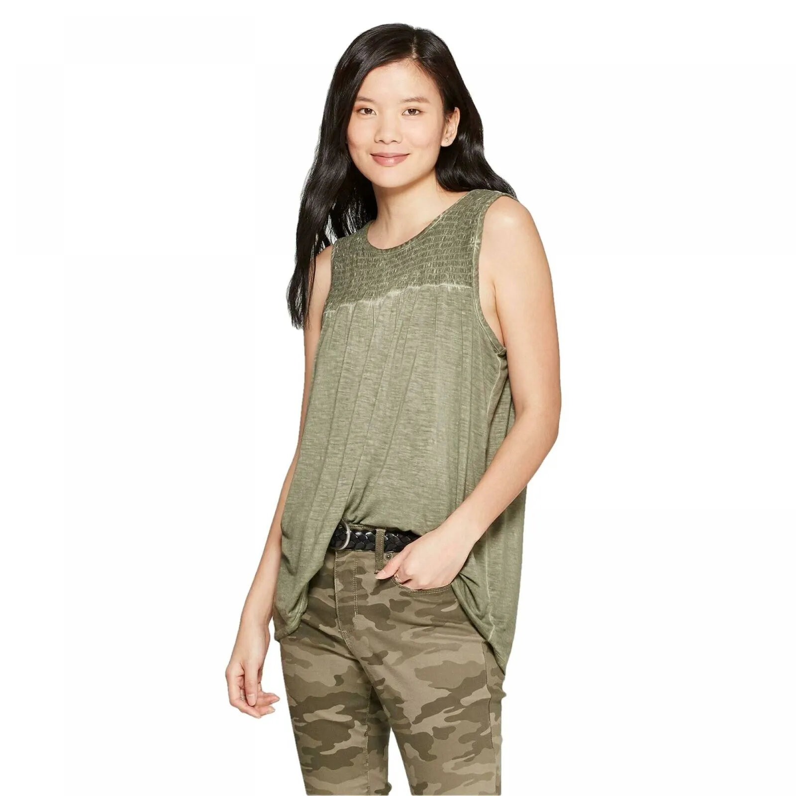 Knox Rose Women's Sleeveless Scoop Neck Tank Top