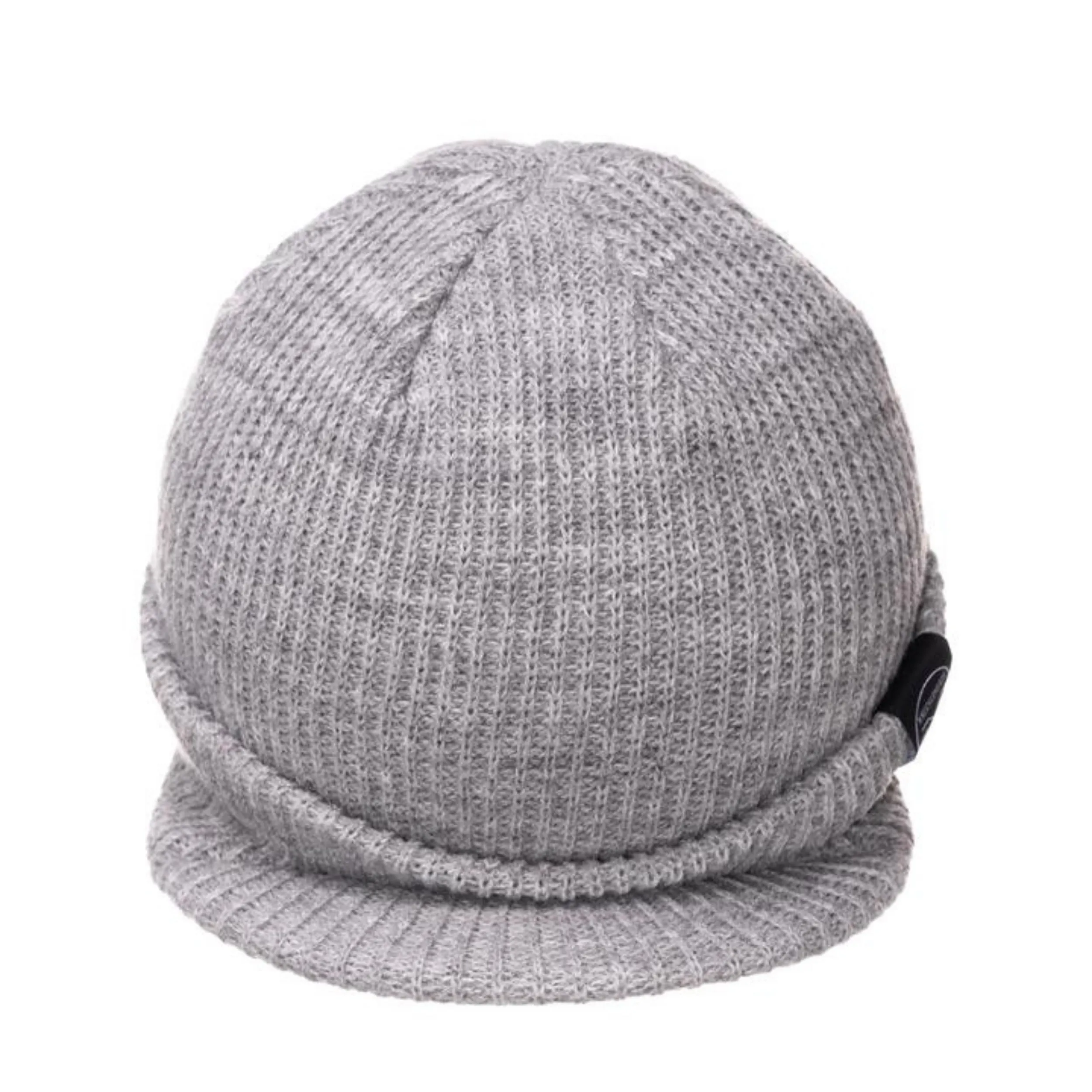 Knuckleheads Grey Baby Boy's Stripe Visor Beanie with Tag