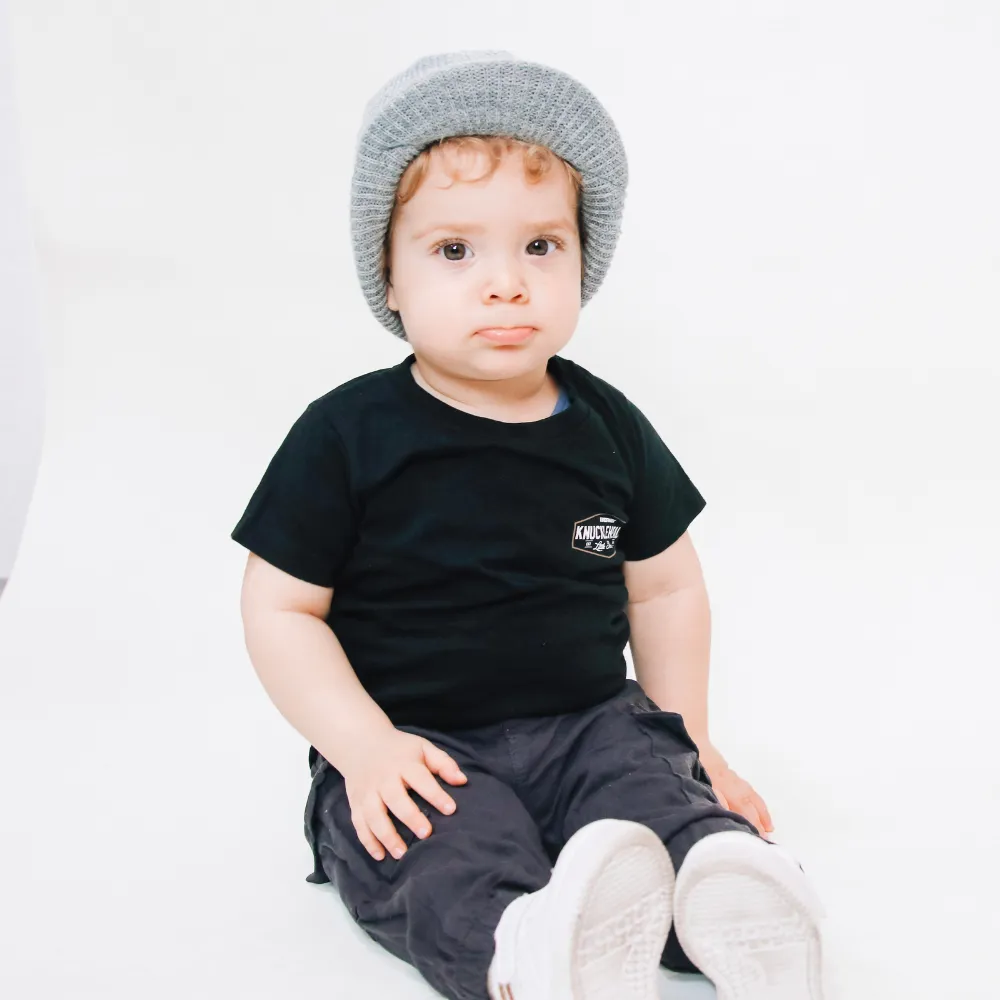 Knuckleheads Grey Baby Boy's Stripe Visor Beanie with Tag
