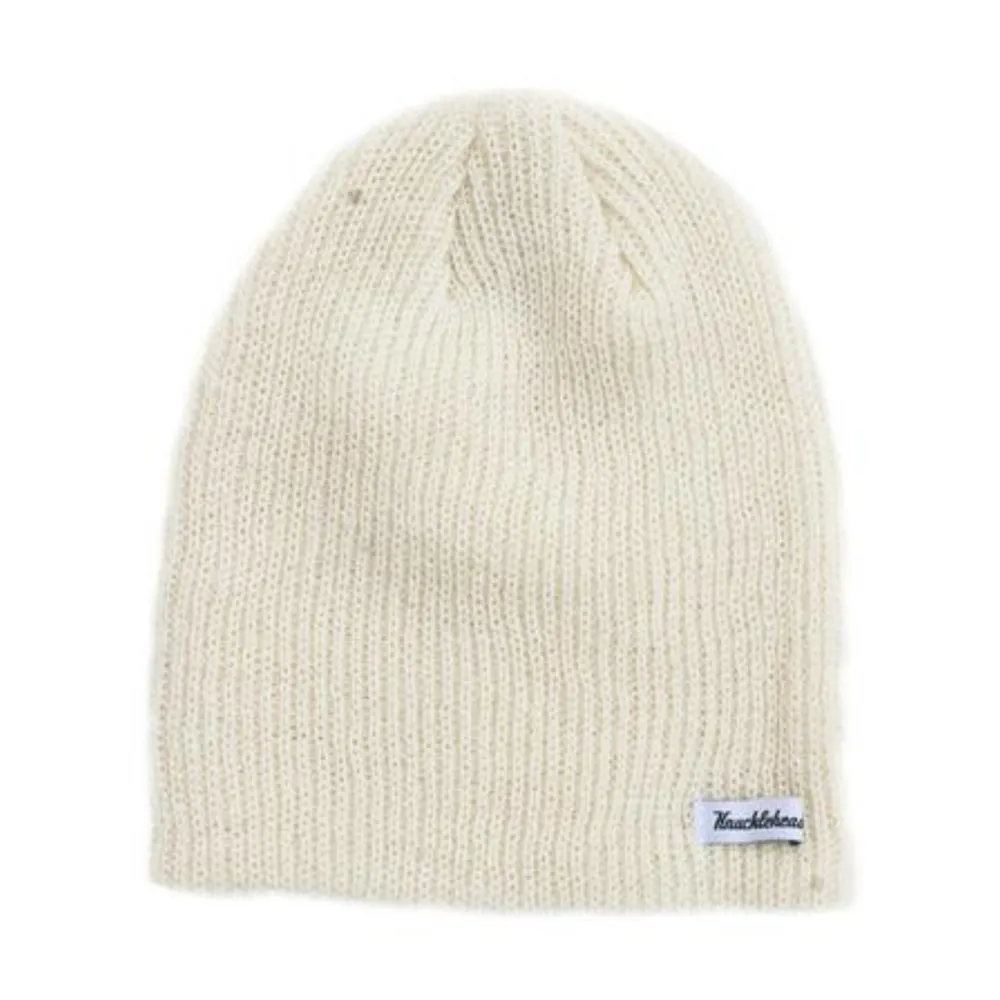 Knuckleheads Ivory Slouchy Beanie For Kids