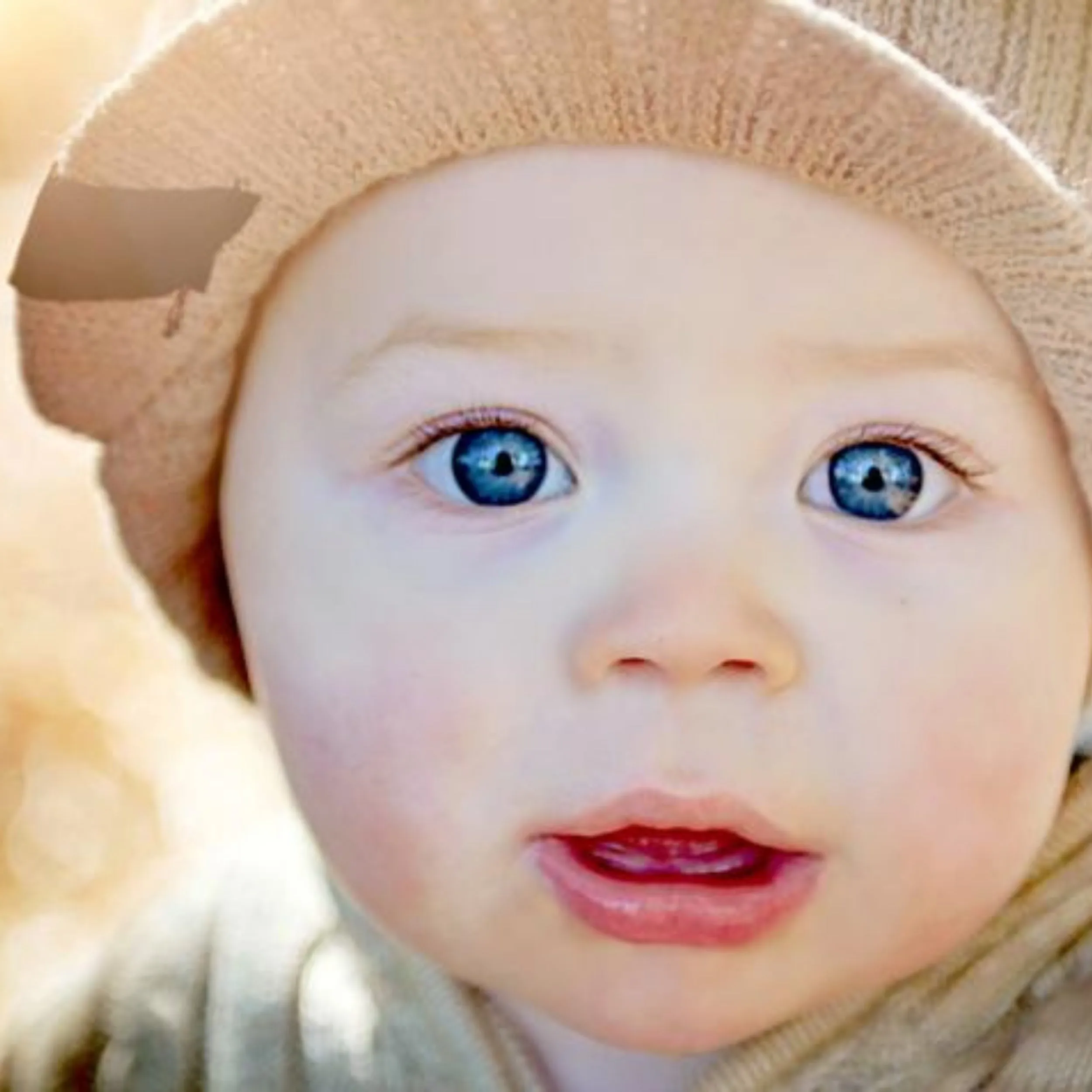 Knuckleheads Tan Visor Beanie For Children