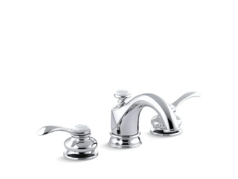 KOHLER K-12265-4 Fairfax Widespread bathroom sink faucet with lever handles