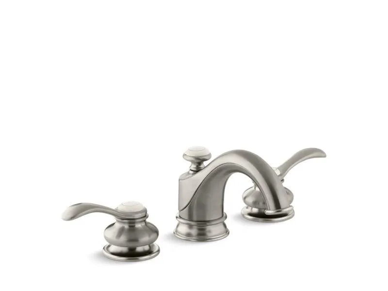 KOHLER K-12265-4 Fairfax Widespread bathroom sink faucet with lever handles