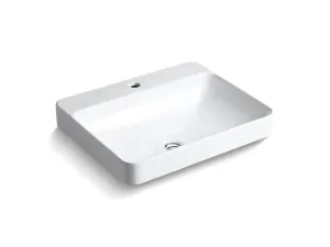 KOHLER K-2660LM-1 Vox Rectangle vessel bathroom sink with single faucet hole