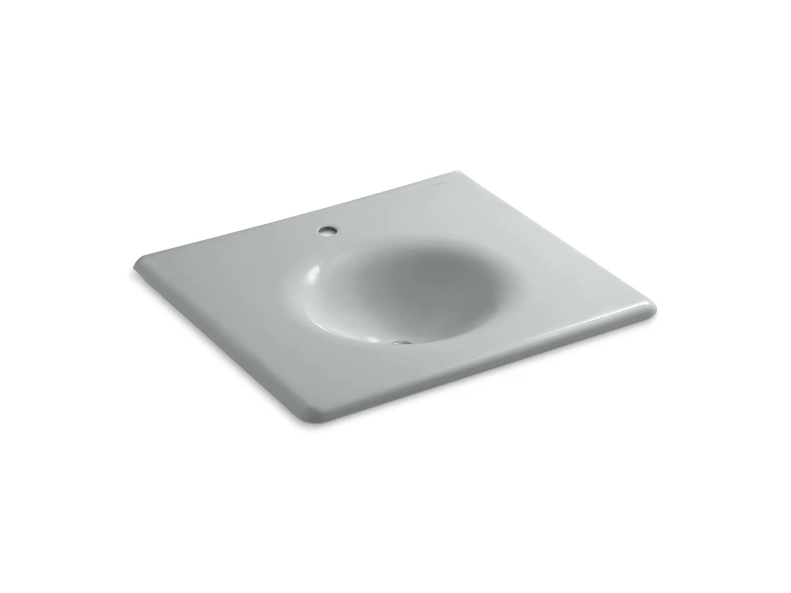 KOHLER K-3048-1 Iron/Impressions 25" Enameled cast iron vanity top with integrated round sink