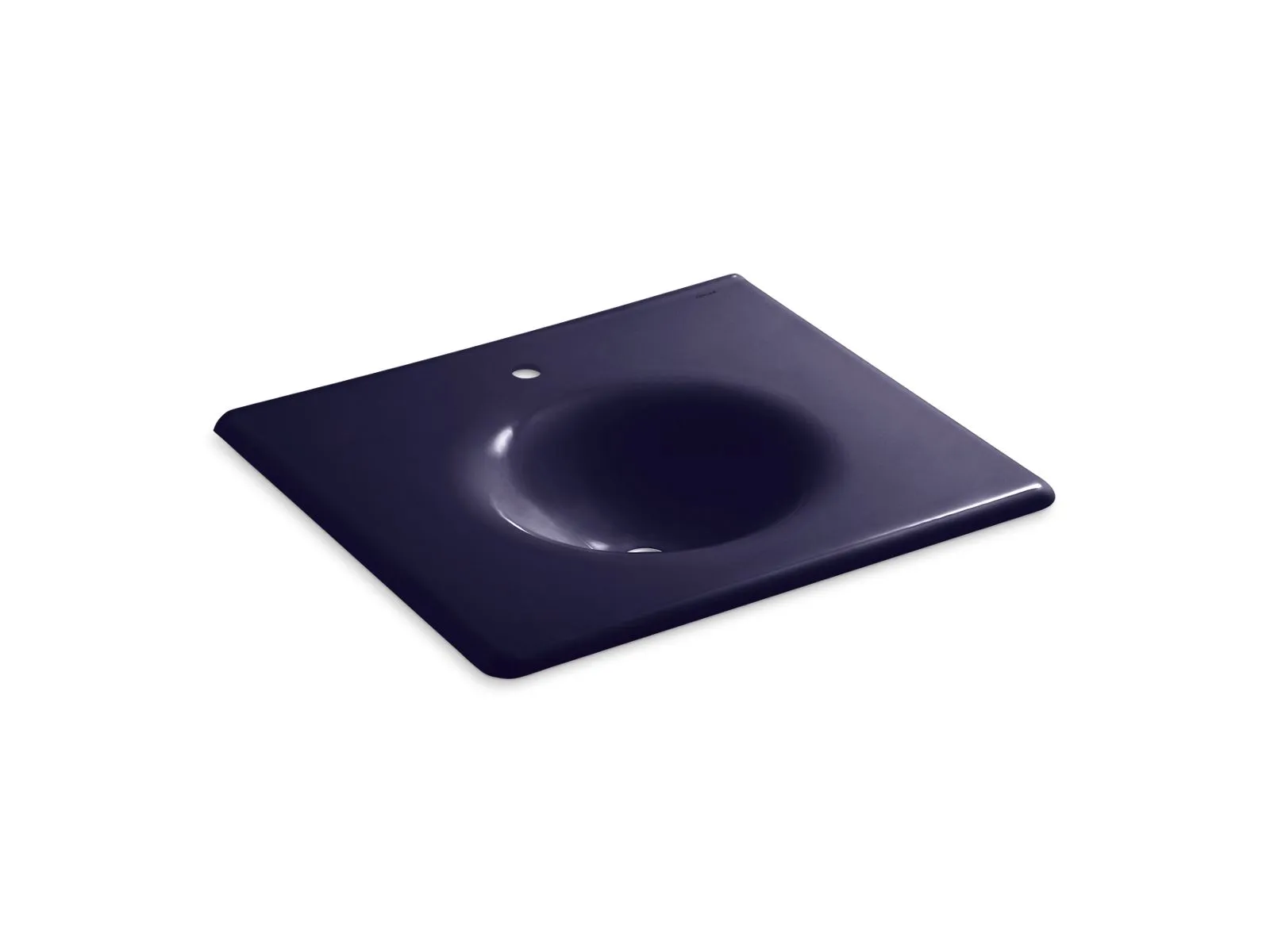 KOHLER K-3048-1 Iron/Impressions 25" Enameled cast iron vanity top with integrated round sink