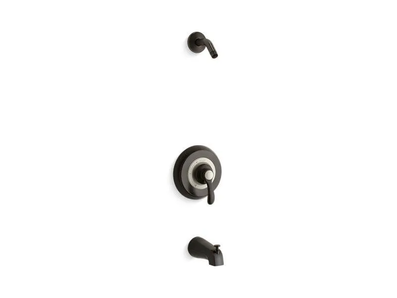 KOHLER K-TLS12007-4S Fairfax Rite-Temp(R) bath and shower trim set with lever handle and slip-fit spout, less showerhead