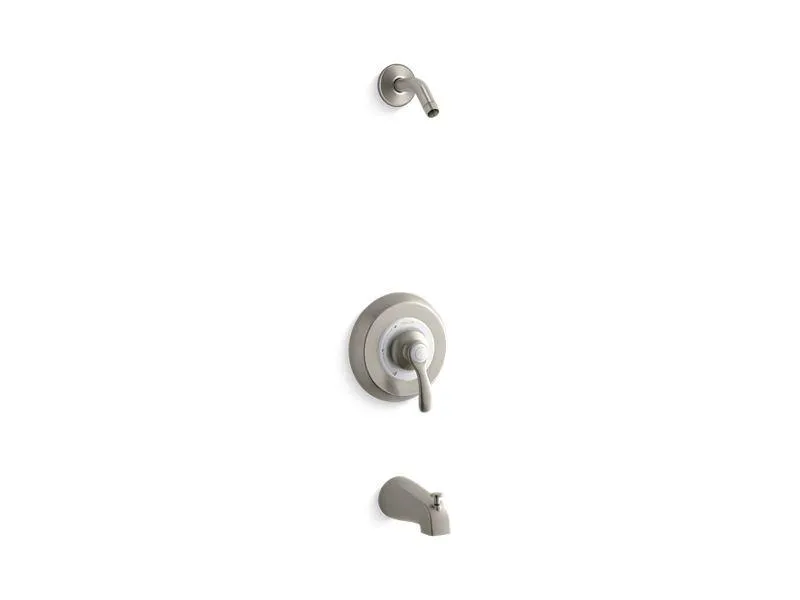 KOHLER K-TLS12007-4S Fairfax Rite-Temp(R) bath and shower trim set with lever handle and slip-fit spout, less showerhead