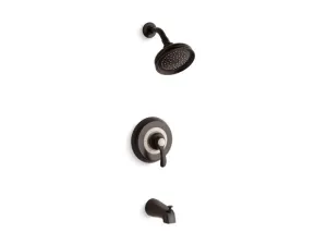 KOHLER K-TS12007-4 Fairfax Rite-Temp bath and shower trim set with NPT spout, valve not included