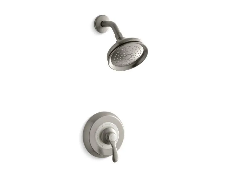 KOHLER K-TS12014-4 Fairfax Rite-Temp(R) shower valve trim with lever handle and 2.5 gpm showerhead
