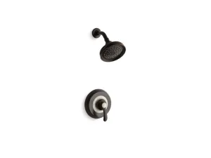 KOHLER K-TS12014-4 Fairfax Rite-Temp(R) shower valve trim with lever handle and 2.5 gpm showerhead