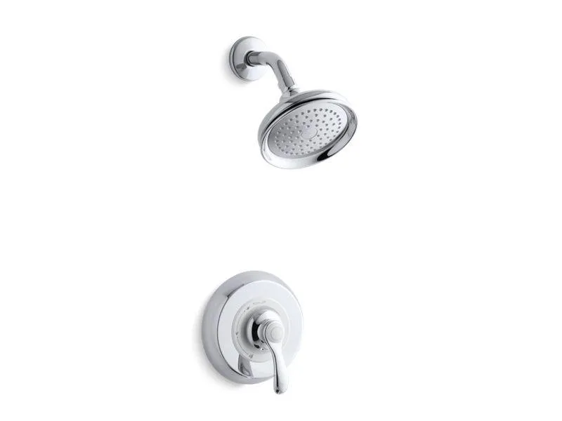 KOHLER K-TS12014-4 Fairfax Rite-Temp(R) shower valve trim with lever handle and 2.5 gpm showerhead