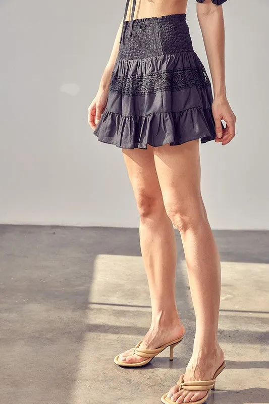 Lace Trim Skirt