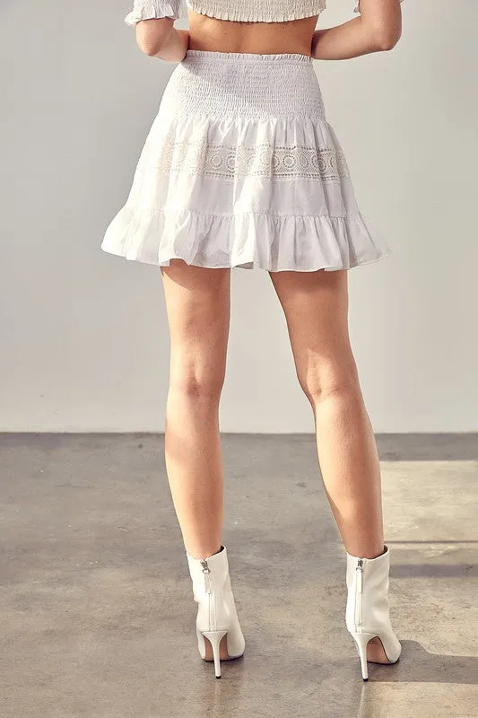 Lace Trim Skirt