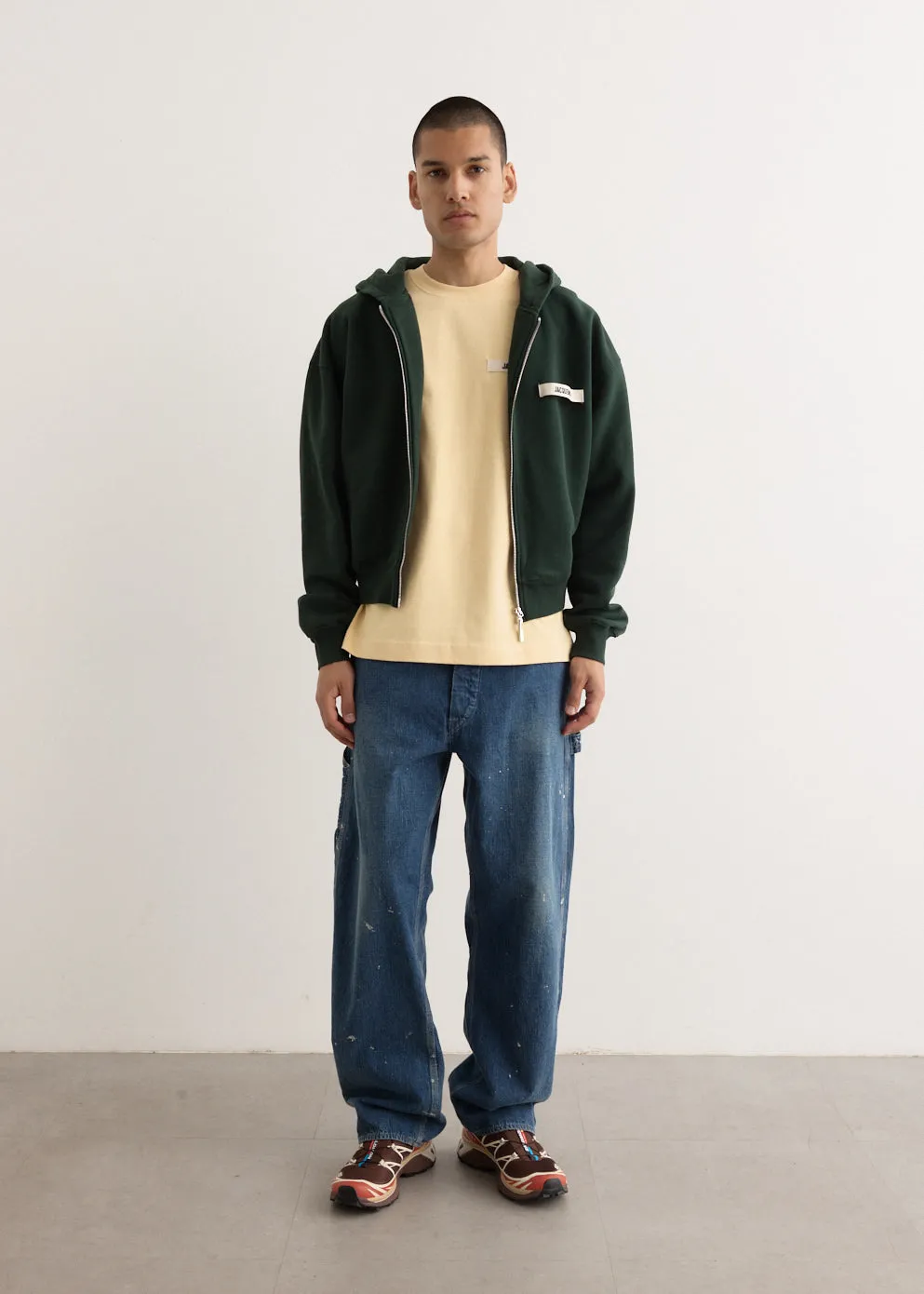 Le Hoodie Zip Gros Grain