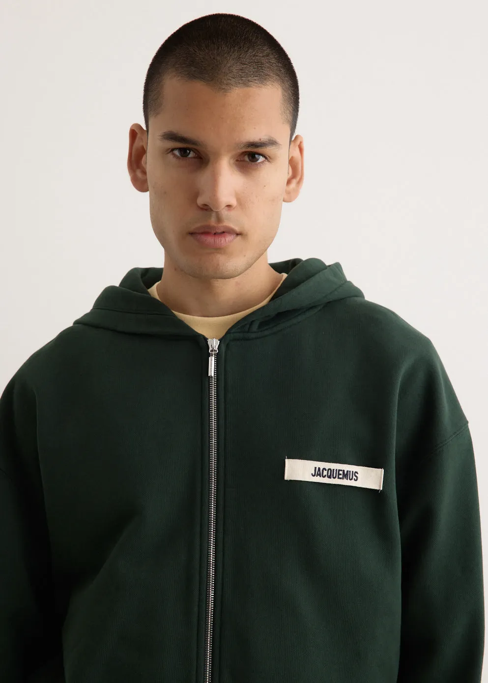 Le Hoodie Zip Gros Grain