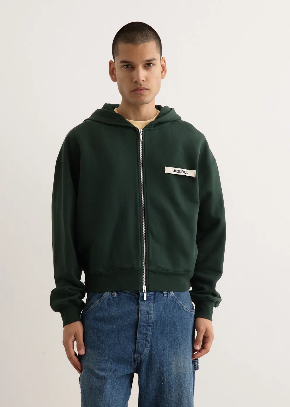 Le Hoodie Zip Gros Grain