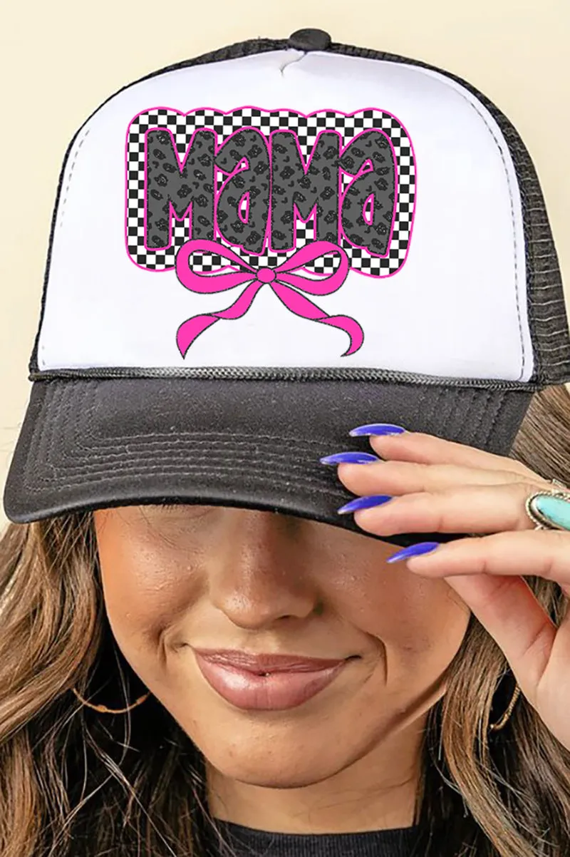 Leopard Luxe Mama Foam Mesh Back Trucker Cap
