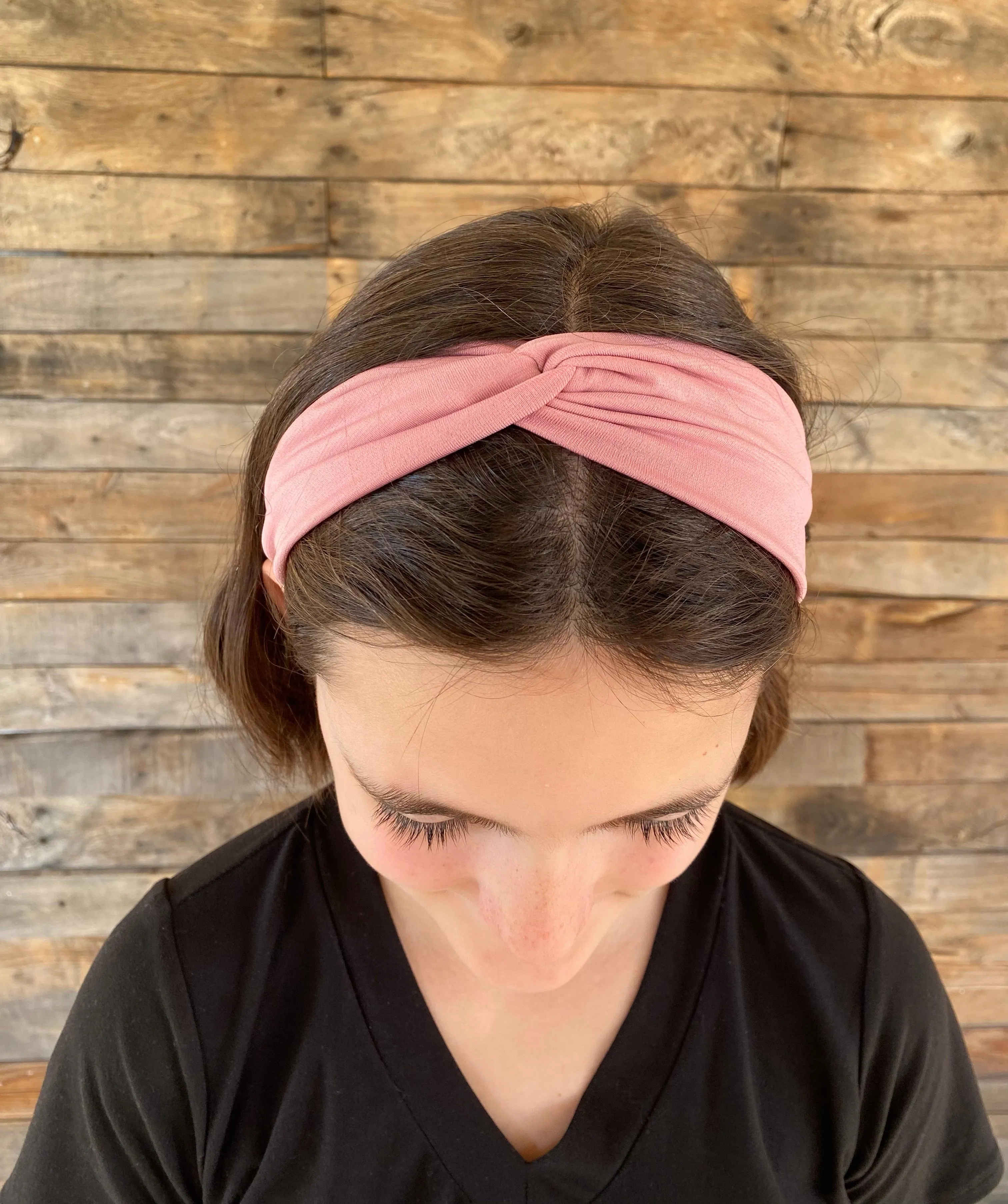 Light Rose Ice Faux Knot Headband
