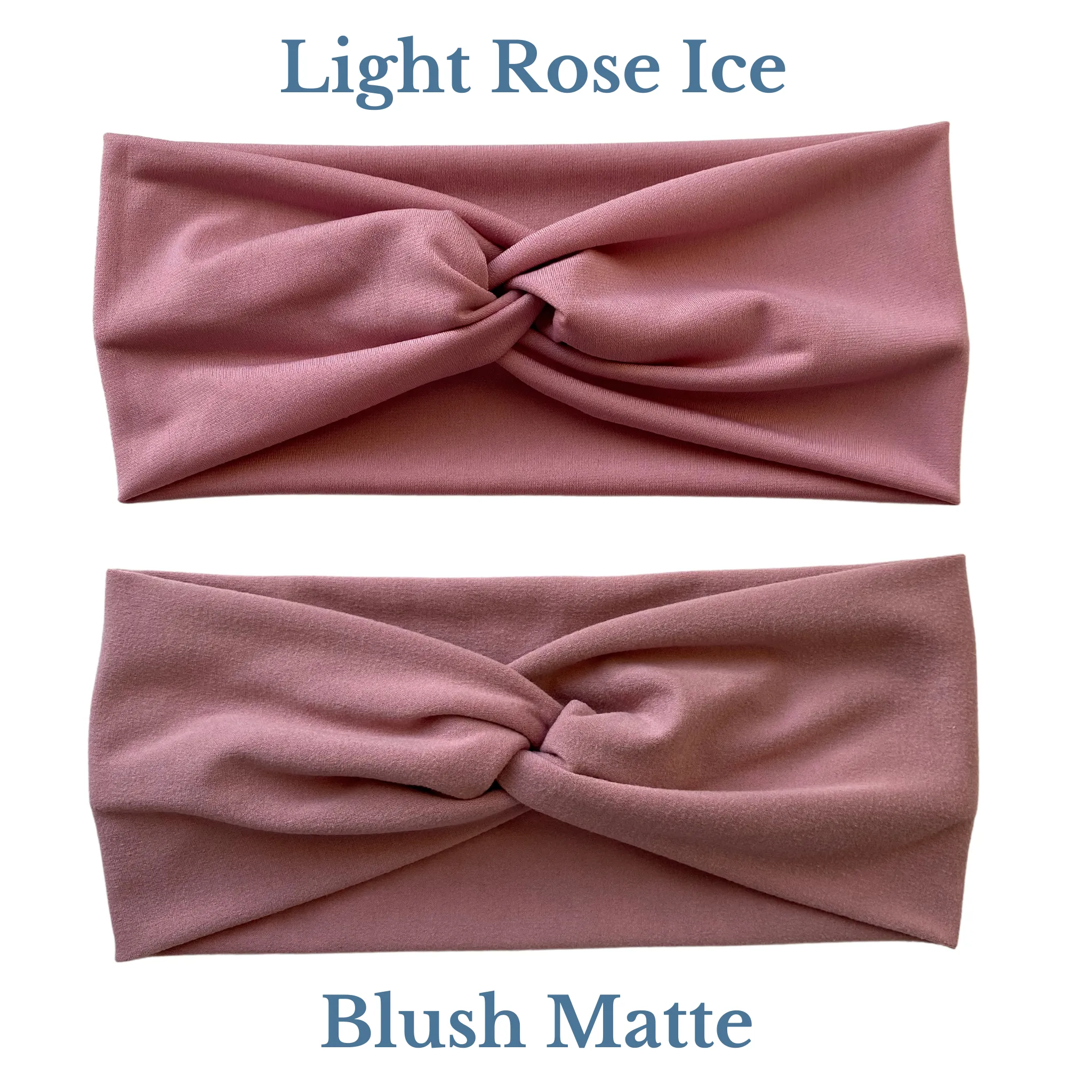 Light Rose Ice Faux Knot Headband