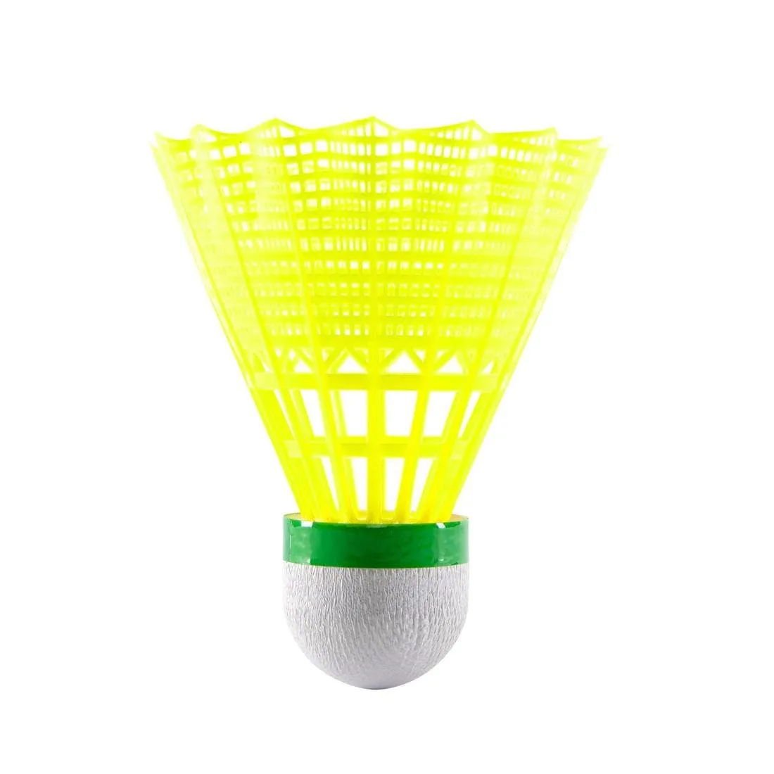 Lot De 3 Volants De Badminton En Plastique PSC 100 Medium - Blanc/Gris/Orange