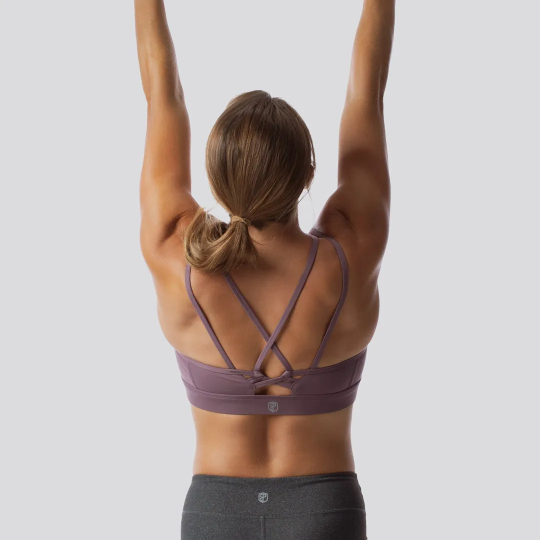 Lotus Sports Bra (Amethyst)
