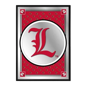 Louisville Cardinals: Team Spirit, L - Framed Mirrored Wall Sign