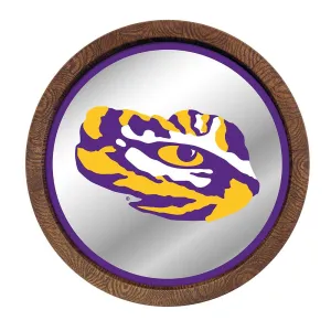 LSU Tigers: Tiger Eye - "Faux" Barrel Top Mirrored Wall Sign