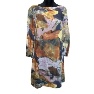 Maeve x Anthropologie Elenora Watercolor Shift Dress Indie Hippie Festival Retro
