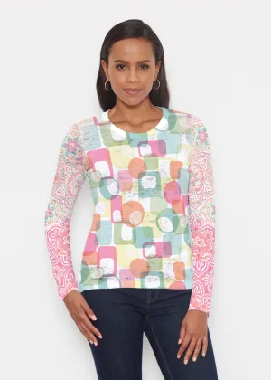 Mandala Geo (13495) ~ Signature Long Sleeve Crew Shirt