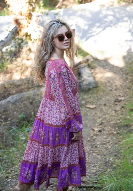 Marilou Printed Dress Long Sleeves Pink