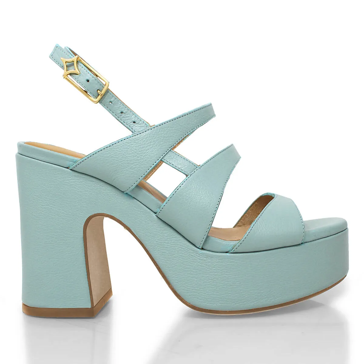 MARITE 105 - Aqua Regina Romero Zapato Sandalia Plataforma Tacon Alto Para Dama en Piel