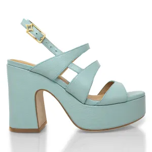MARITE 105 - Aqua Regina Romero Zapato Sandalia Plataforma Tacon Alto Para Dama en Piel
