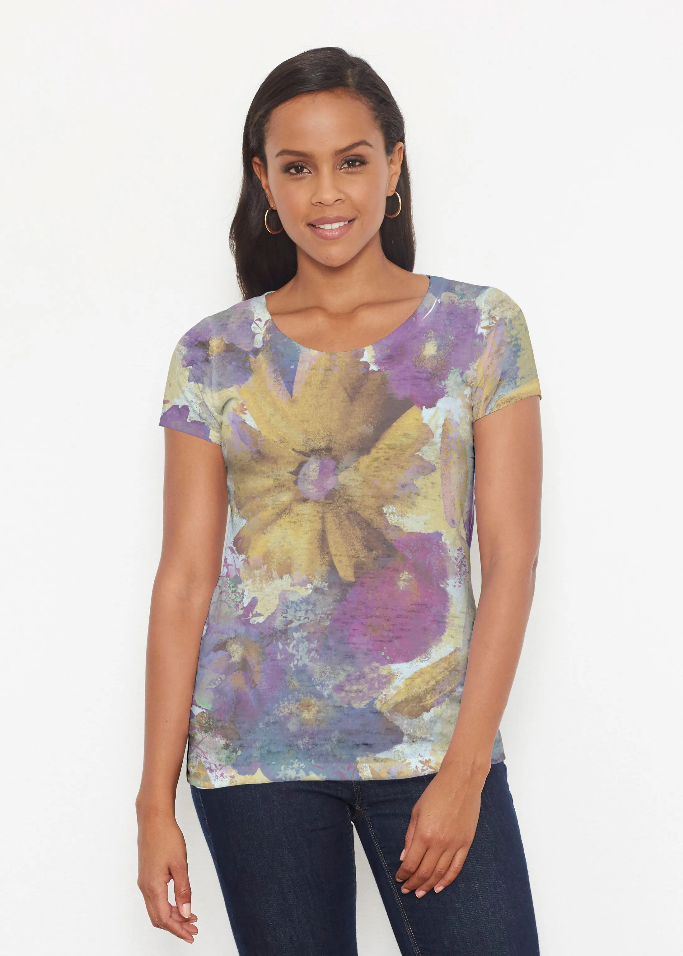 Maya (17266) ~ Short Sleeve Scoop Shirt