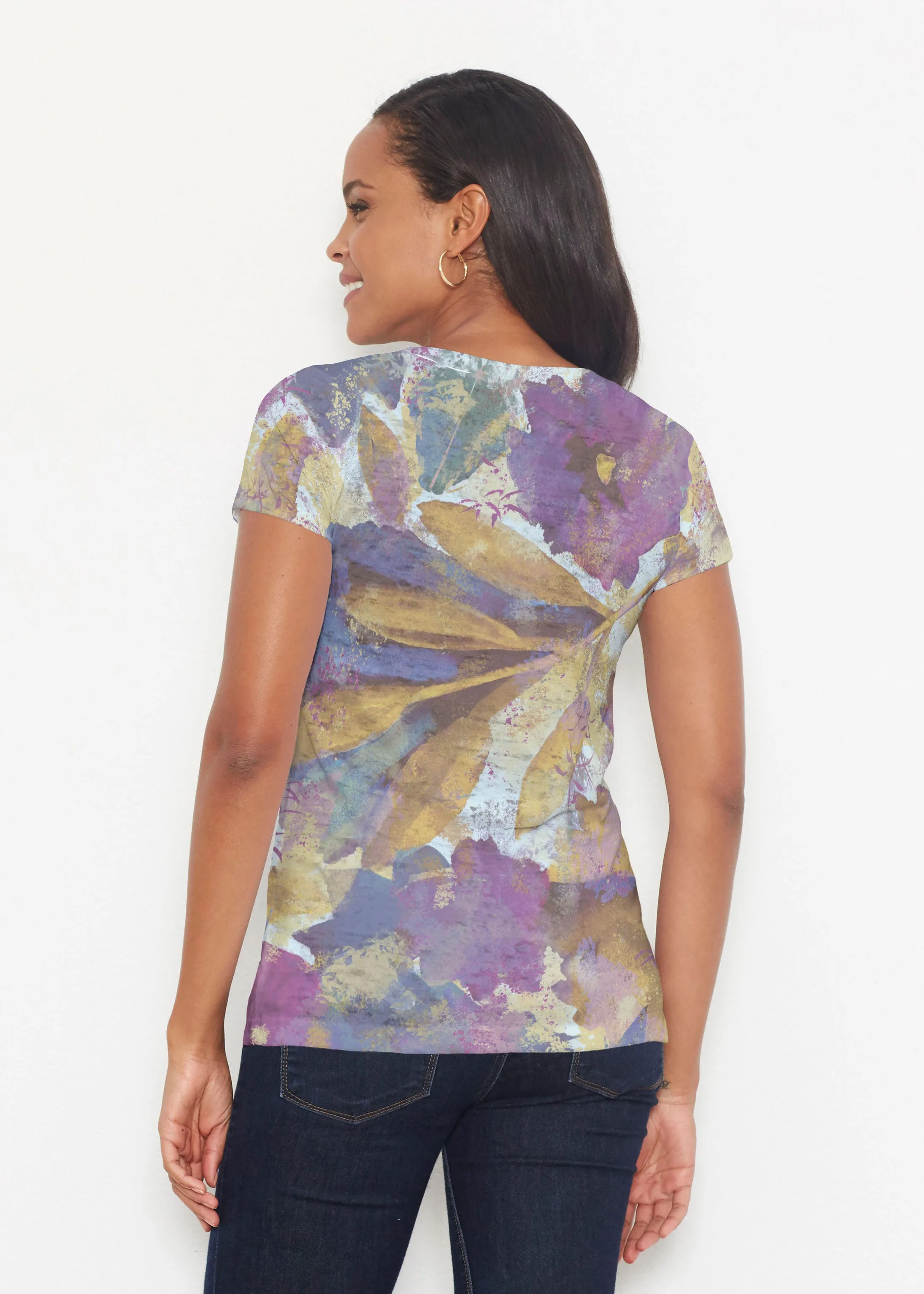 Maya (17266) ~ Short Sleeve Scoop Shirt
