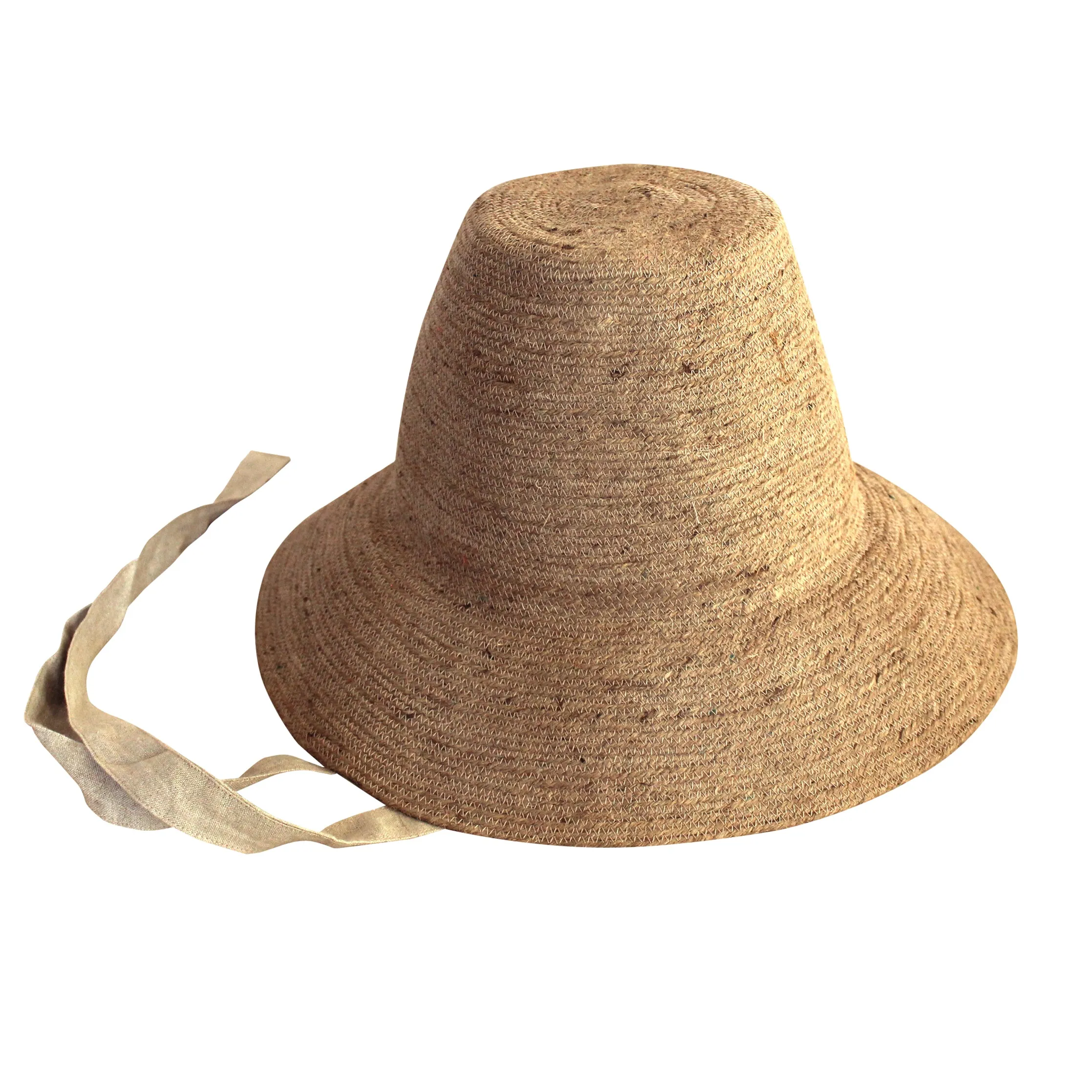 MEG Jute Straw Hat in Light Beige