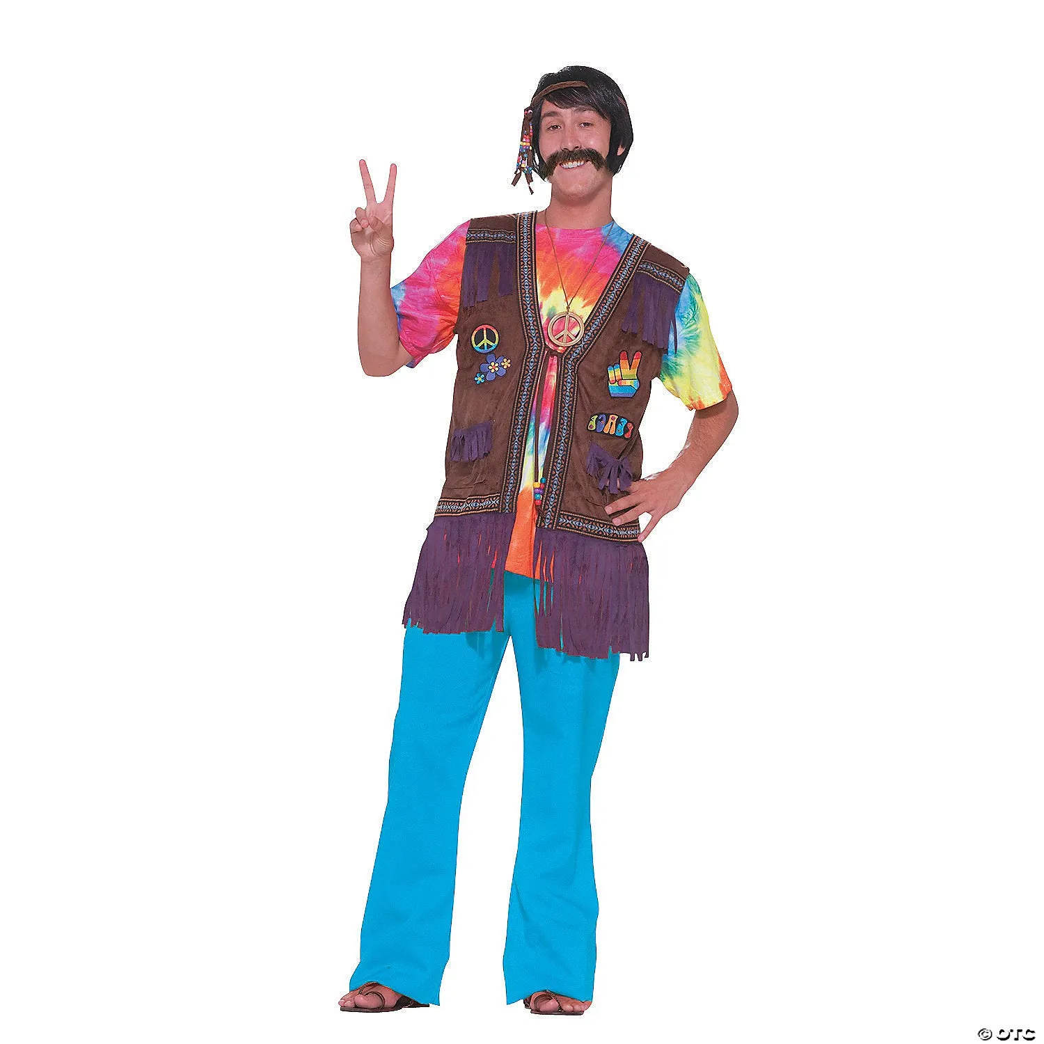 Men's Hippie Peace Vest