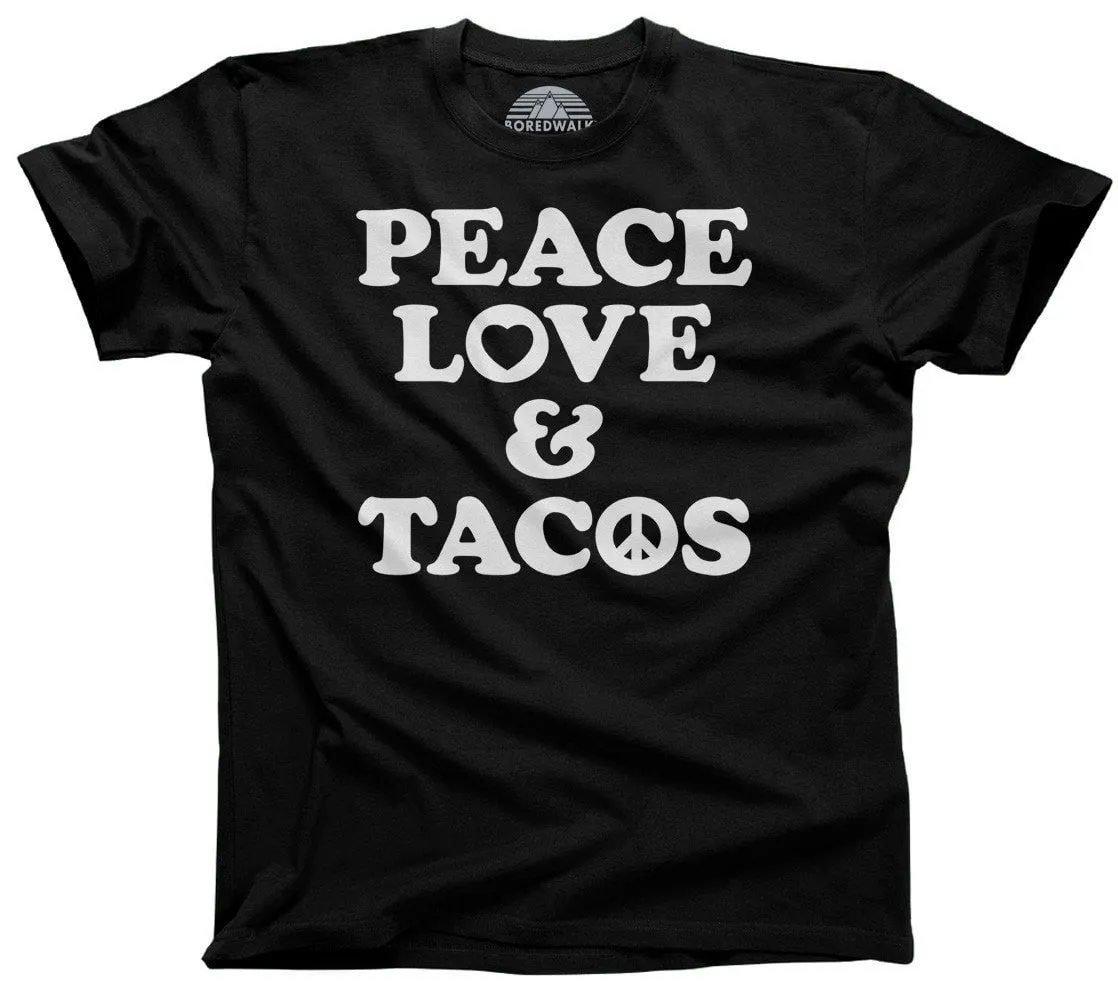Men's Peace Love and Tacos T-Shirt