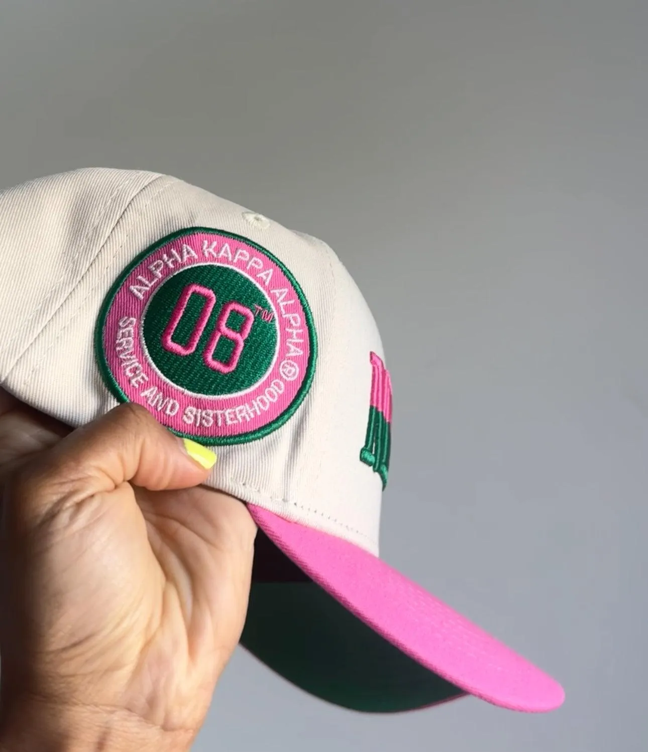 MERIT SATIN-LINED CAP - PINK BRIM