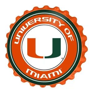 Miami Hurricans: Bottle Cap Wall Sign
