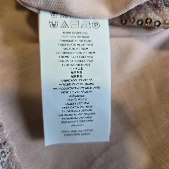 Michael Kors Pink Zebra Sequin Bodycon Party Dress Size XL NWT 70s Retro Disco