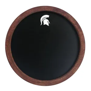 Michigan State Spartans: Chalkboard "Faux" Barrel Top Sign