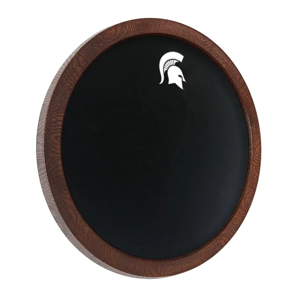 Michigan State Spartans: Chalkboard "Faux" Barrel Top Sign