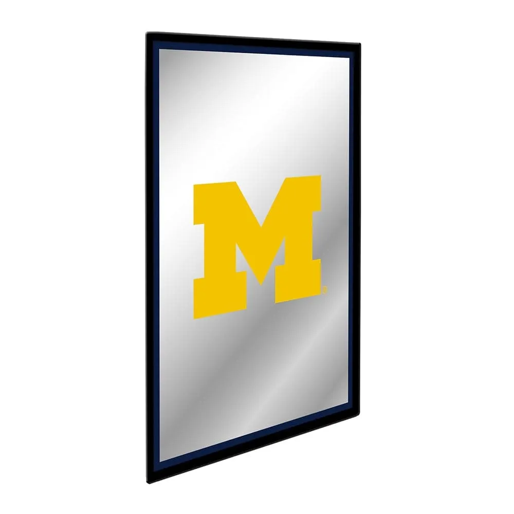 Michigan Wolverines: Block M - Framed Mirrored Wall Sign