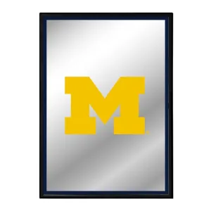 Michigan Wolverines: Block M - Framed Mirrored Wall Sign