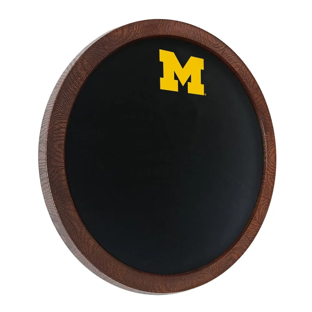 Michigan Wolverines: "Faux" Barrel Top Chalkboard